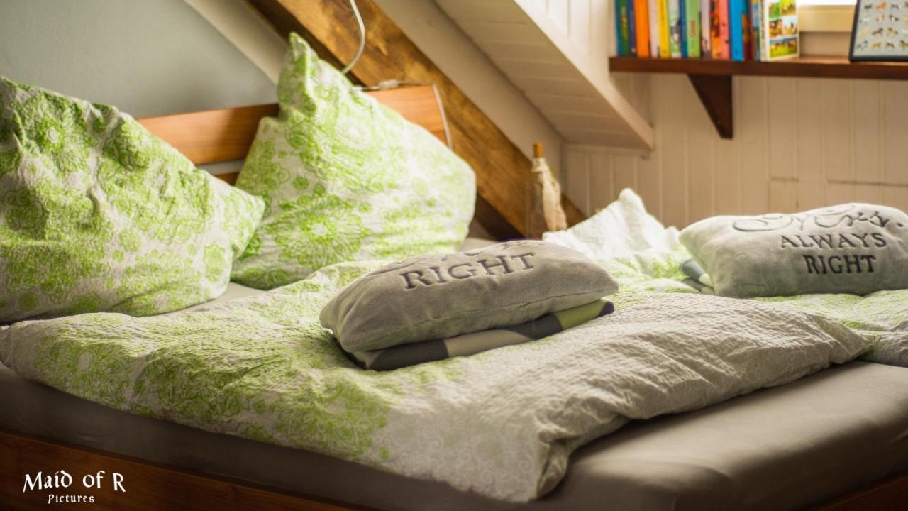 Hof Vierzehnender Im Hohen Venn - 70Qm Fachwerk-Studio - Grosses Wohn-Schlafzimmer Mit Dachterrasse Und Kaminofen - Separate Kueche - Perfekt Fuer Paare - Monschau - Eifel - Hunde Willkommen - Islandpferde Bagian luar foto