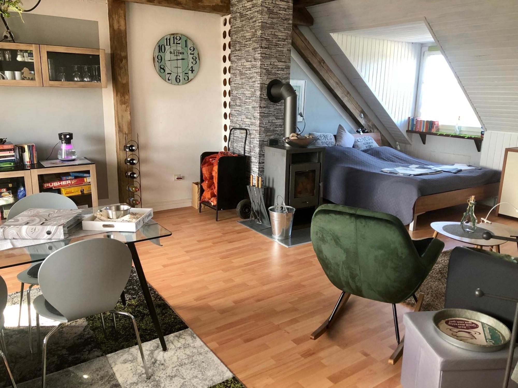 Studio - Grosses Wohn-Schlafzimmer - Dachterrasse - Kamin - Kuche - Hohes Venn - Monschau - Eifel - Hunde Willkommen Beim Hof Vierzehnender Bagian luar foto