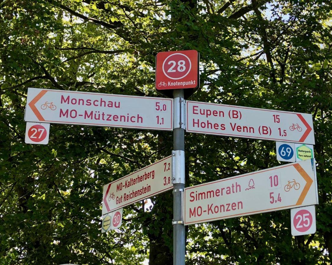 Hof Vierzehnender Im Hohen Venn - 70Qm Fachwerk-Studio - Grosses Wohn-Schlafzimmer Mit Dachterrasse Und Kaminofen - Separate Kueche - Perfekt Fuer Paare - Monschau - Eifel - Hunde Willkommen - Islandpferde Bagian luar foto